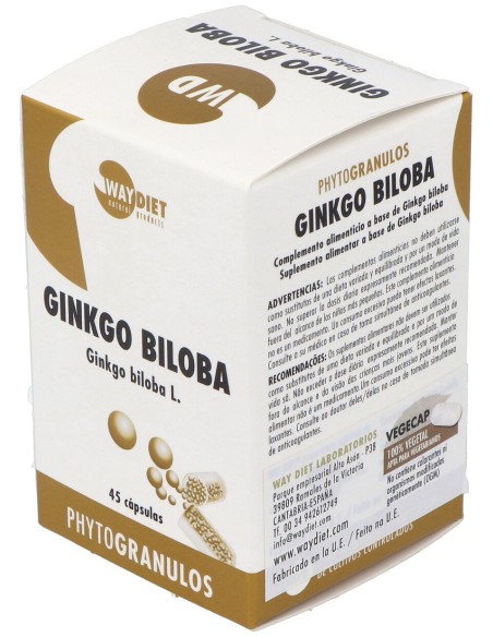 Waydiet Natural Ginko Biloba Phytogranulos 45Caps