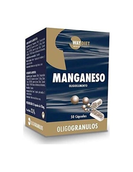 Waydiet Natural Manganeso Oligogranulos 50Caps