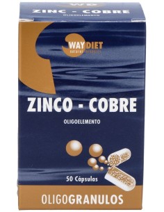 Waydiet Natural Products Zinc-Cobre Oligogranulos 50Caps