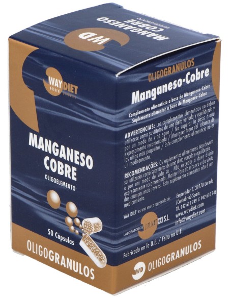 Manganeso-Cobre Oligogranulos 50Caps.
