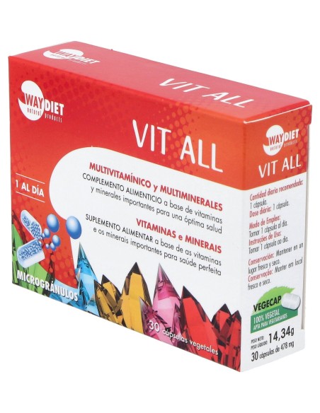 Vit All Multivit Y Multimin 30Caps. Microgranulos