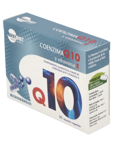 Waydiet Natural Q10 + Vit E 30Caps