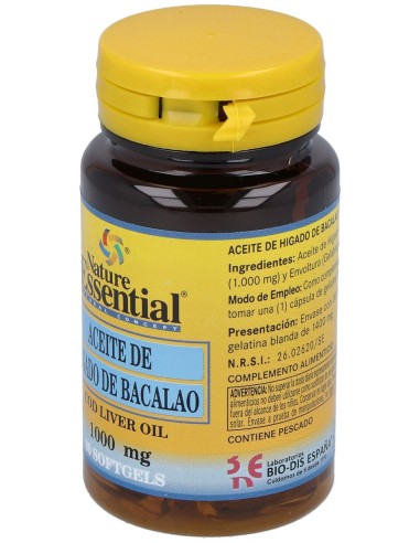 Aceite De Higado De Bacalao 1000Mg. 30Perlas
