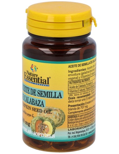 Aceite De Semillas De Calabaza 500Mg. 50Perlas