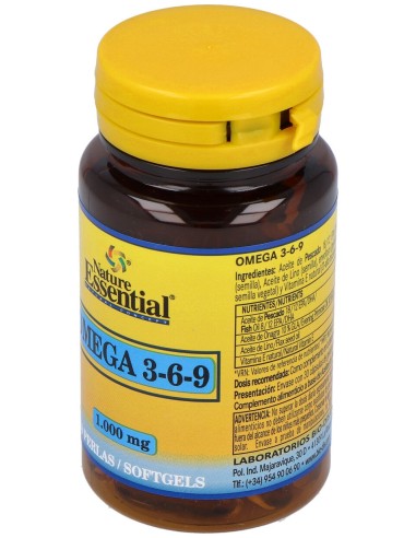 Nature Essential Omega 3-6-9 1000Mg 30 Perlas