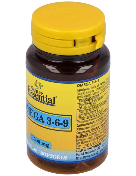 Nature Essential Omega 3-6-9 1000Mg 30 Perlas