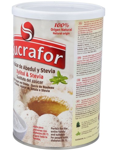Sucrafor (Azucar De Abedul Y Stevia) 800Gr