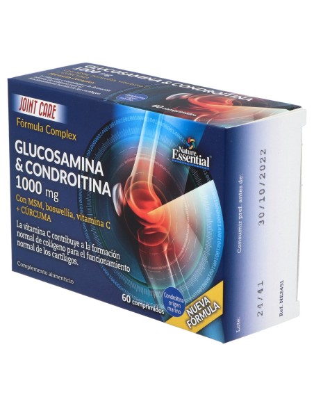 Nature Essential Glucosamine Chondroïtine Msm 60 Gélules