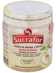 Sucrafor (Azucar De Abedul Y Stevia) 60Sbrs.
