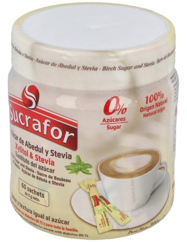 Sucrafor (Azucar De Abedul Y Stevia) 60Sbrs.