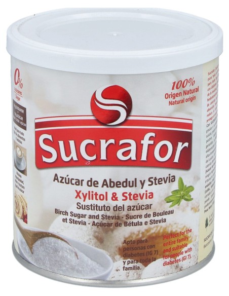Sucrafor Azúcar De Abedul Y Stevia Xylitol 300G