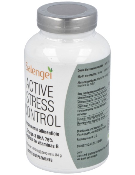 Active Supplements Active Stress Control 60 Perlas