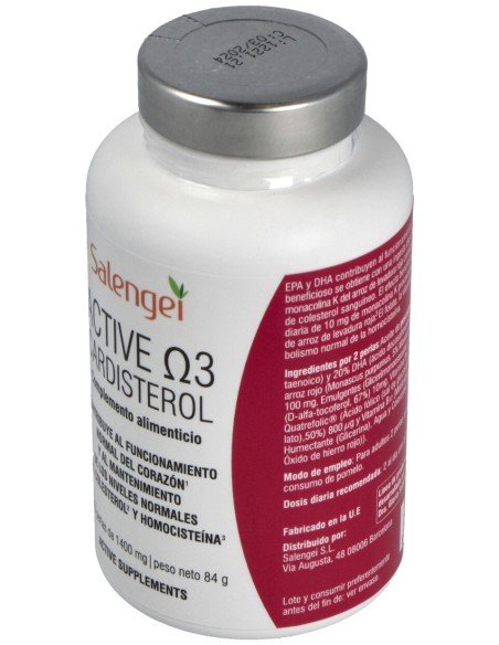 Active Supplements Active Cardisterol 1400Mg 60 Perlas