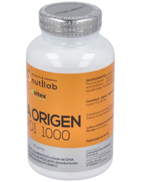 Nutilab Dha Origen Npd1 1000 60 Perlas