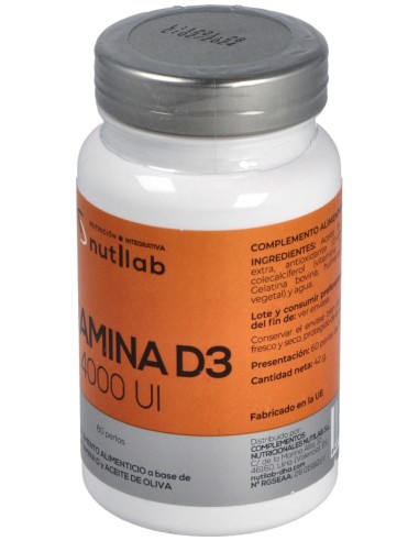 Vitamina D3 4000Ui 60Perlas