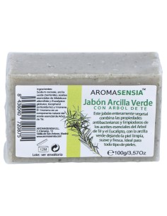 Aromasensia Jabón Arcilla Verde Con Árbol De Té 100 Gr