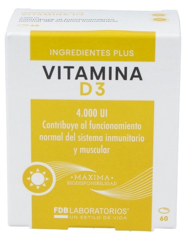 Fdb Vitamina D3 4000Ui 60 Perlas
