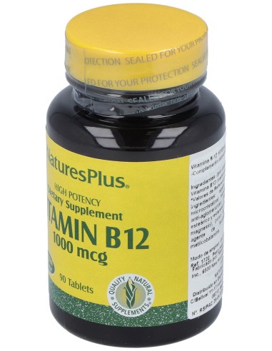 Nature'S Plus Vitamina B12 1000Mcg 90Comp