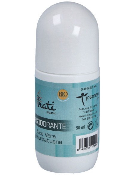 Irati Organic Desodorante Aloe Vera Y Hierbabuena Roll On 50Ml