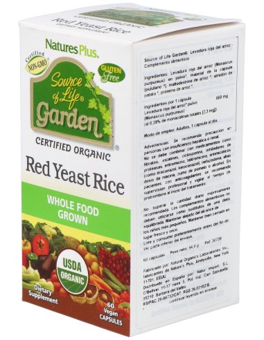 Garden Source Of Life Levadura De Arroz Rojo 60Cap
