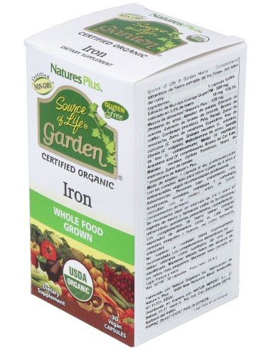 Garden Source Of Life Iron Hierro 30Cap.