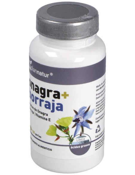 Plannatur Onagra + Borraja + Vitamina E 500Mg 120Caps