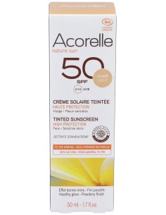 Acorelle Crema Facial Color Spf50 Claro 50Ml