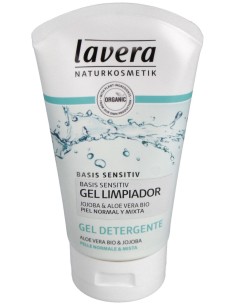 Lavera Gel Limpiador Basis Sensitiv Aloe Y Jojoba 125Ml