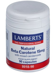 Lamberts Beta Caroteno Natural 15Mg 90Caps.