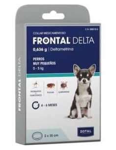 Frontal Delta Collar Antiparasitario Perro 35Cm