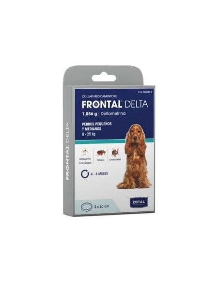 Frontal Delta Collar Antiparasitario Perro 60Cm