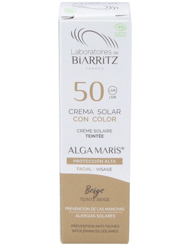 Crema Facial Color Beige Spf50 50Ml.