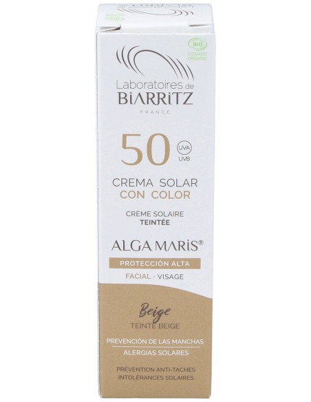 Crema Facial Color Beige Spf50 50Ml.