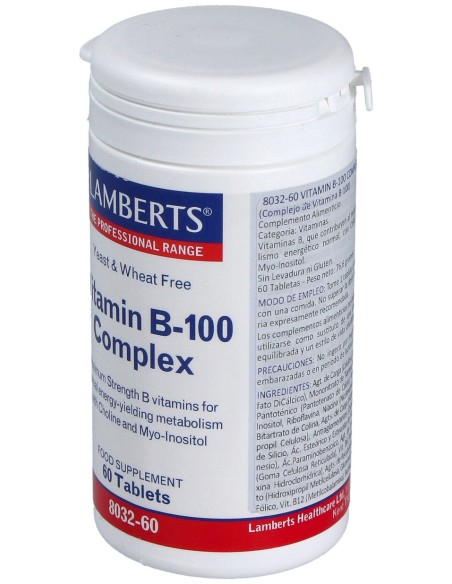 Lamberts Vit B 100 Complex 60 Comp