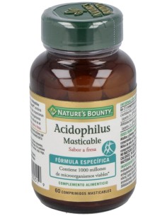 Nature'S Bounty Acidophilmastic Sabor Fresa 60Comp