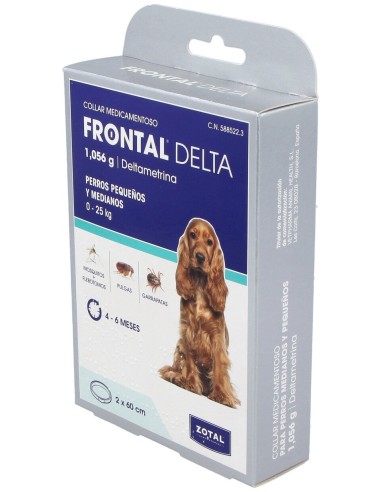 Frontal Delta Duo Collar Antiparasitario 2X60Cm