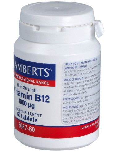 Vitamina B12 1.000 Mcg. 60 Comp.