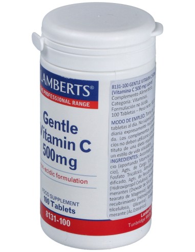 Lamberts Gentle Vitamina C 500Mg 100 Comprimidos