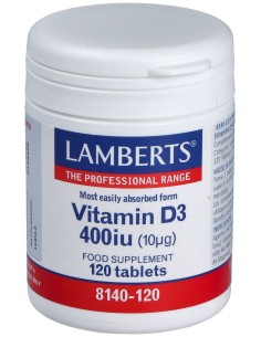 Lamberts Vit D3 400 Iu 120 Comp