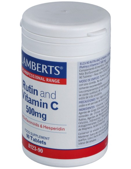 Lamberts Rutina Y Vitamina C 500Mg + Bioflavonoides 90 Comprimid