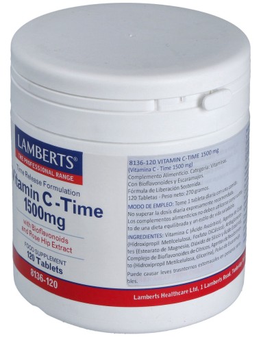 Vit.C 1500Mg Time Liberacion Sostenida 120Comp.