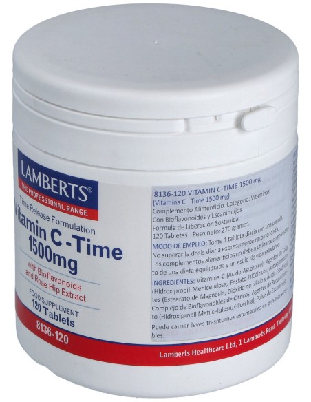 Vit.C 1500Mg Time Liberacion Sostenida 120Comp.