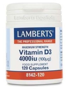 Lamberts Vitamina D3 4000 Ui (100Μg) 120 Comprimidos