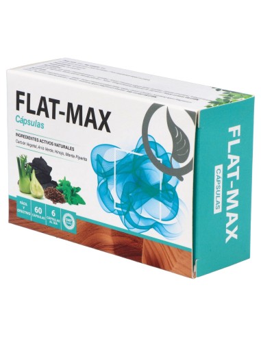 Hcf Flat-Max Carbon Vegetal 60Caps