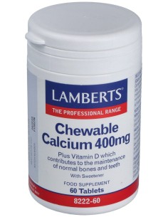 Lamberts Calcio Masticable 400 Mg 60 Comp