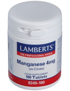 Manganeso Citrato 4Mg. 100 Cap.