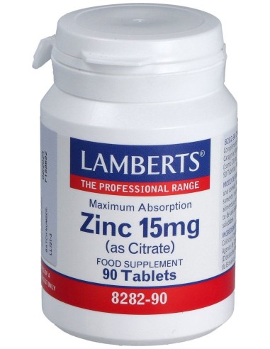 Zinc (Como Citrato) 15 Mg. 90Comp.