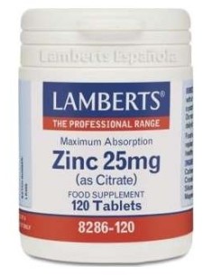 Lamberts Zinc 25 Mg 120 Comprimidos