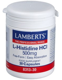 Lamberts L-Histidina Hci 500Mg 30Caps
