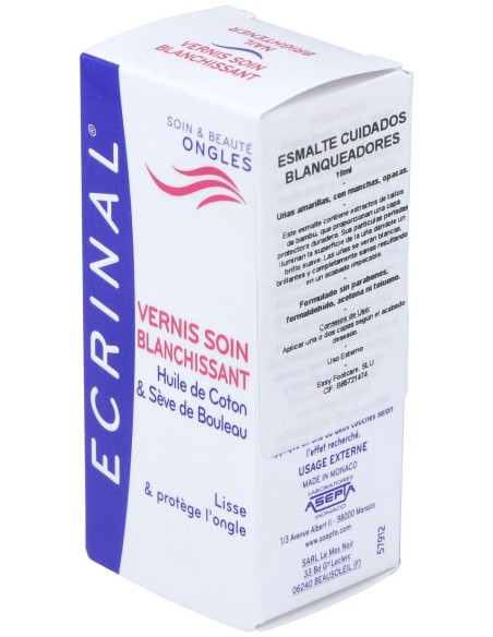 Esmalte Cuidados Blanqueadores 10Ml.